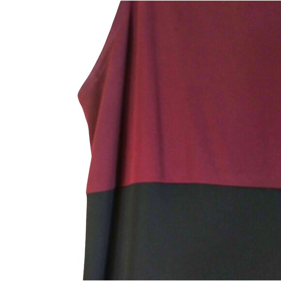 Tailor Dress Women's 8 Black Plum Maxi Stretch Knit Y2K 90s Classic Empire Waist - Picture 5 of 9